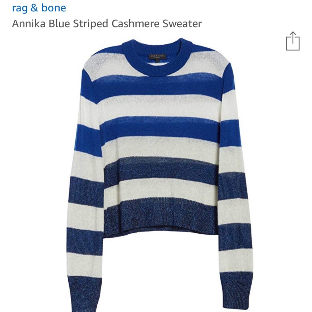Rag & Bone Annika blue striped sweater